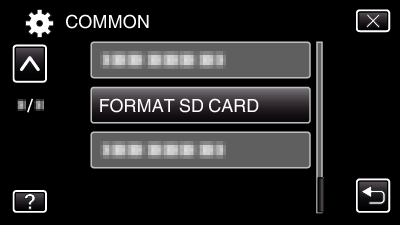 FORMAT SD CARD